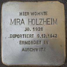 Stolperstein em memória de Mira Holzheim