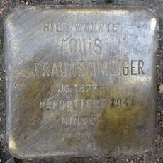 Stolperstein en memoria de Louis Braunschweiger