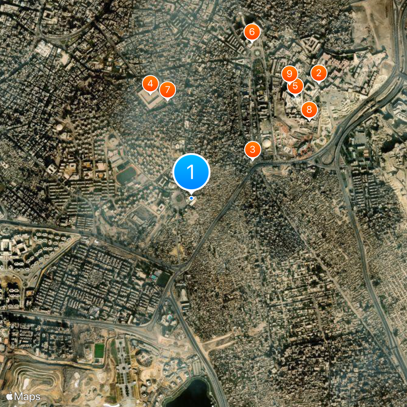 Al-Sayeda Nafeesah Mosque Mappa