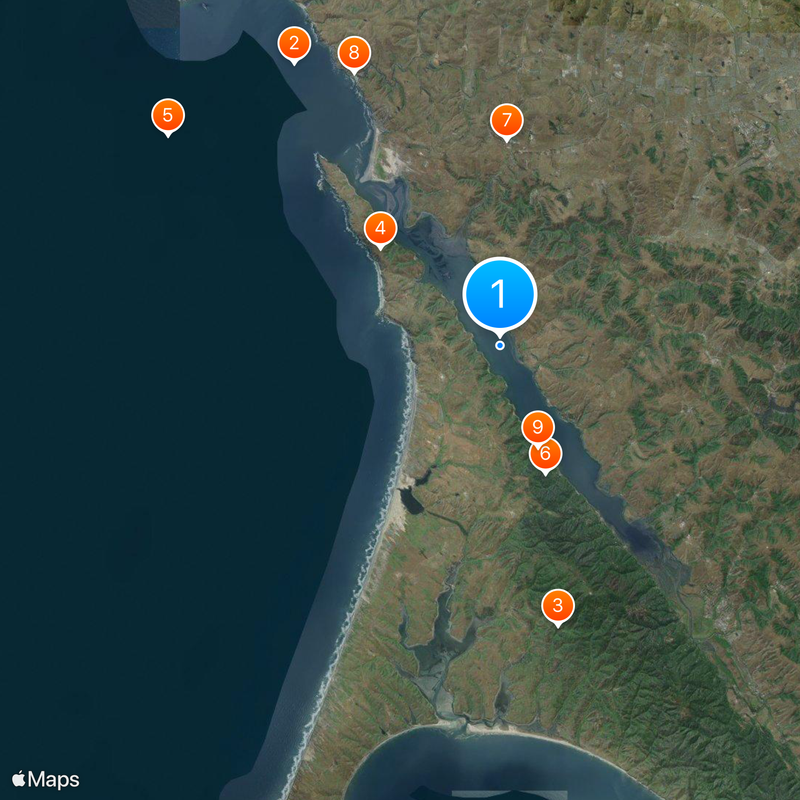 Tomales Bay Map