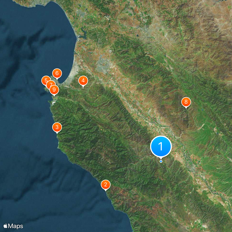 Comté de Monterey Carte