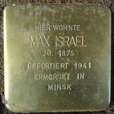Stolperstein à la mémoire de Max Israel