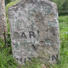 Milestone About 25 Metres West Of Lane To South Burcombe