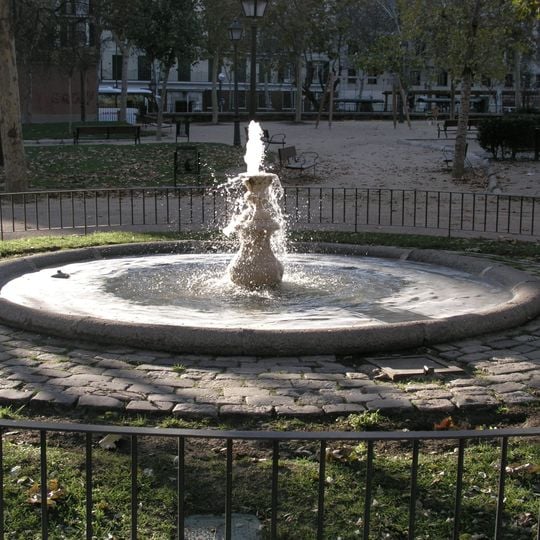 Fuente circular del parque María Eva Duarte de Perón
