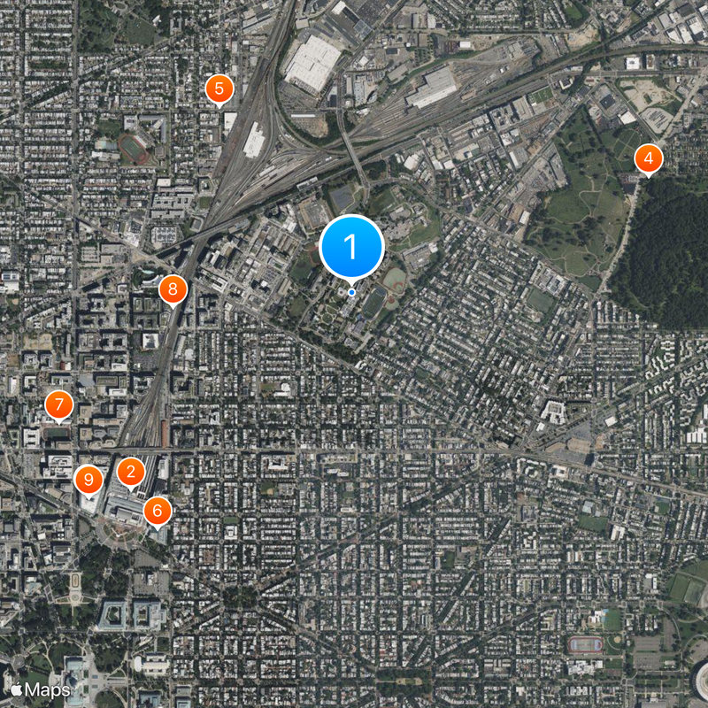 Université Gallaudet Carte