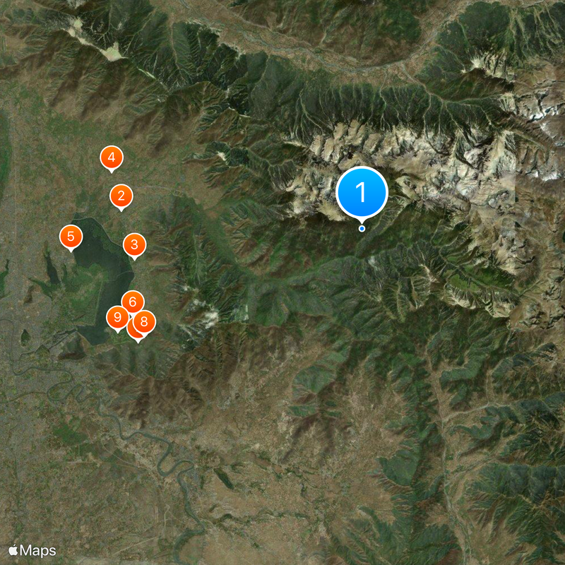 Parc national de Dachigam Carte