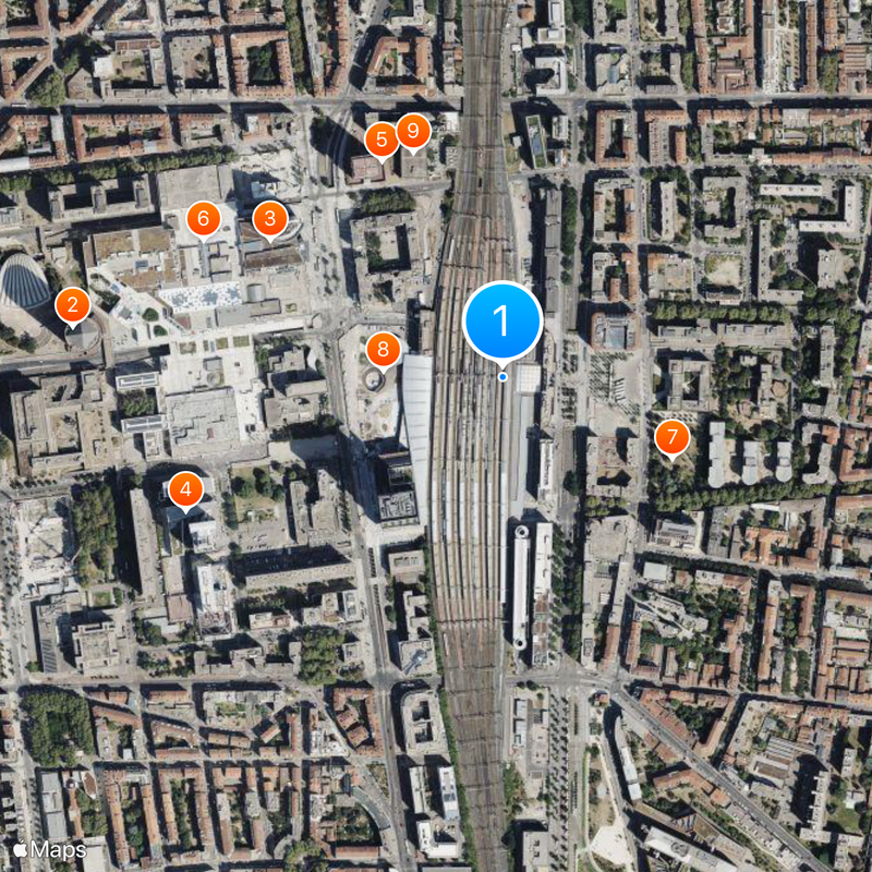 Gare de Lyon-Part-Dieu Map