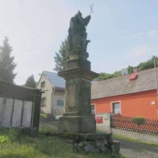 Socha svatého Jana Křtitele v osadě Mlýnce u Milešova