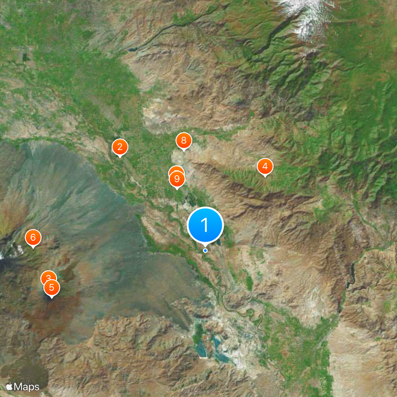 Azerbaijan–Turkey border Map