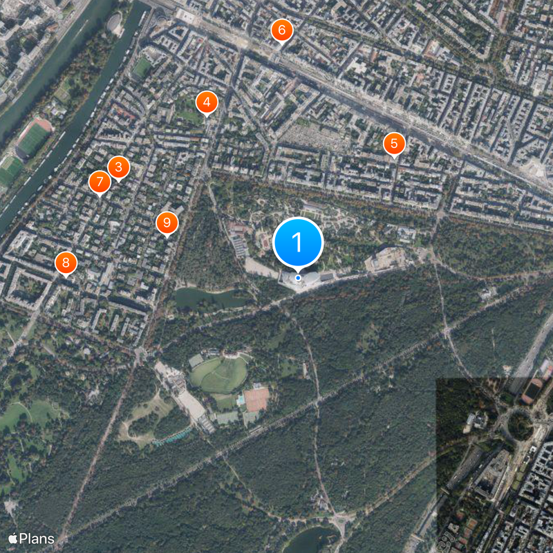 Louis Vuitton Foundation Map