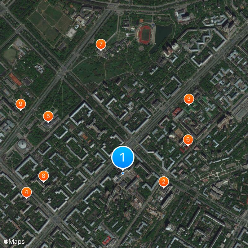 Gubkin University Map