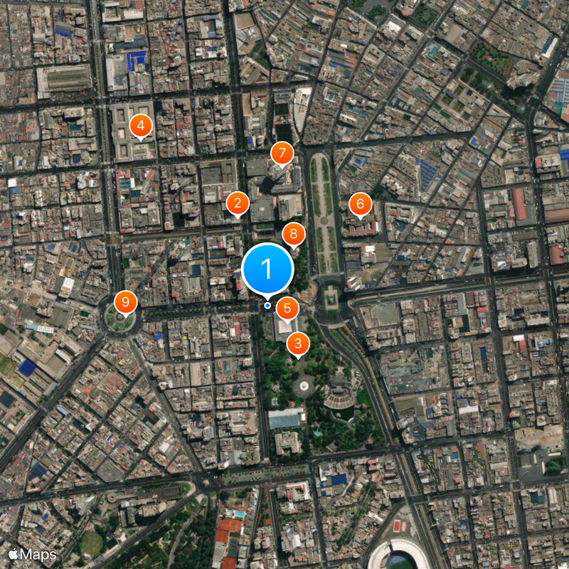 Vicereame del Perù Mappa