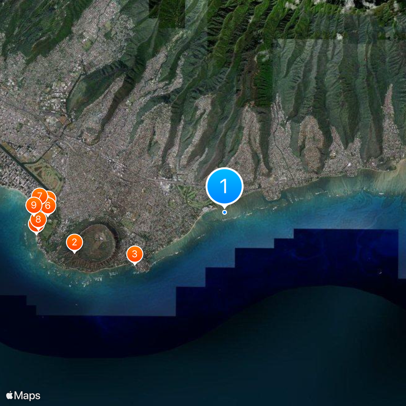 Sony Open in Hawaii Map