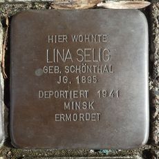 Stolperstein dedicated to Lina Selig