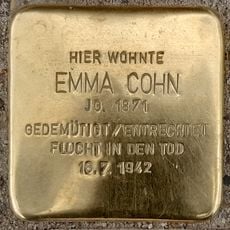Stolperstein dedicated to Emma Cohn