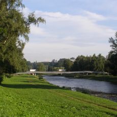 Footbridge over the Ostravice near Svatoplukova street
