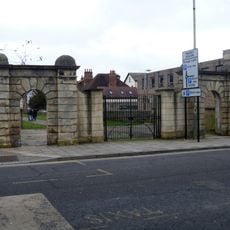 Gate Piers To The Lawns (Demolished)