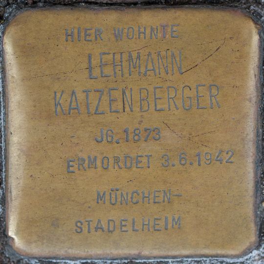 Stolperstein en memoria de Lehmann "Leo" Katzenberger