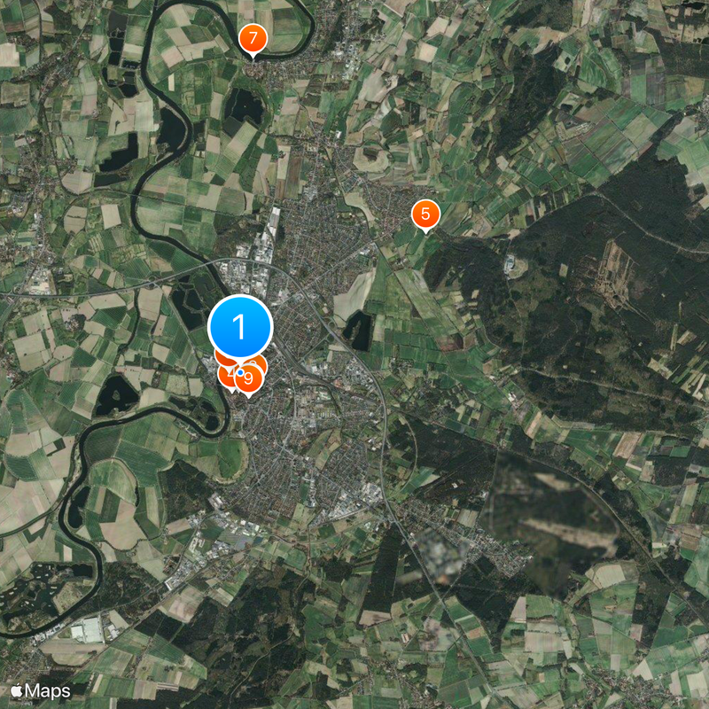Nienburg/Weser Mapa