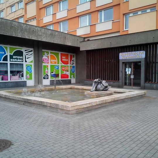 Kašna u Palackého ulice v Chomutově