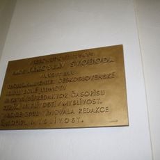 Pamětní deska Jaroslava Svobody v Třebíčském gymnáziu