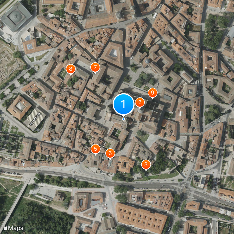 Salamanca Old Cathedral Map