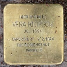 Stolperstein dedicated to Vera Klopsch