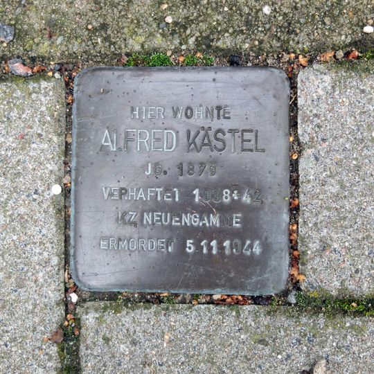 Stolperstein en memoria de Alfred Kästel