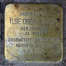 Stolperstein dedicated to Ilse Oberländer