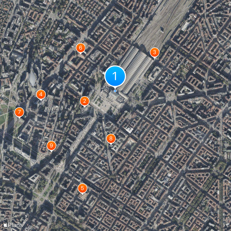 Milano Centrale railway station Map