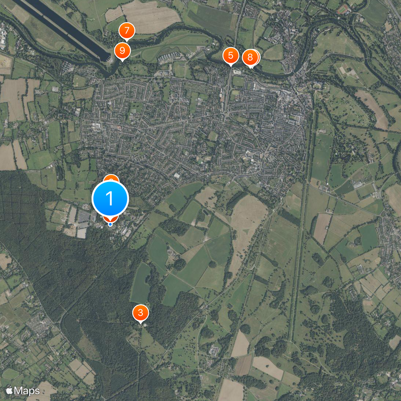 Windsor Safari Park Karte