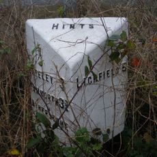 Milepost, Rock Hill, NW of Hints, just E of lane to quarry