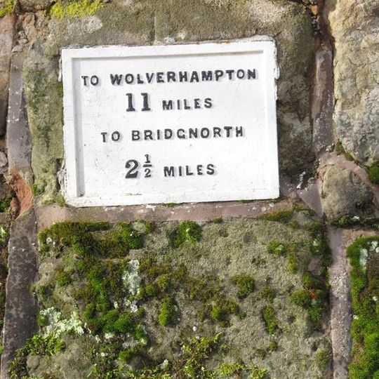 Milestone, By-road Roughton - Hoccum, Brook Lane