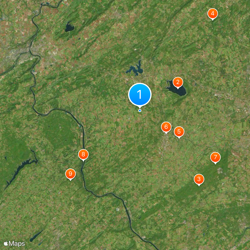 Contea di Hunterdon Mappa