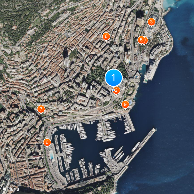 Casino de Montecarlo Mapa