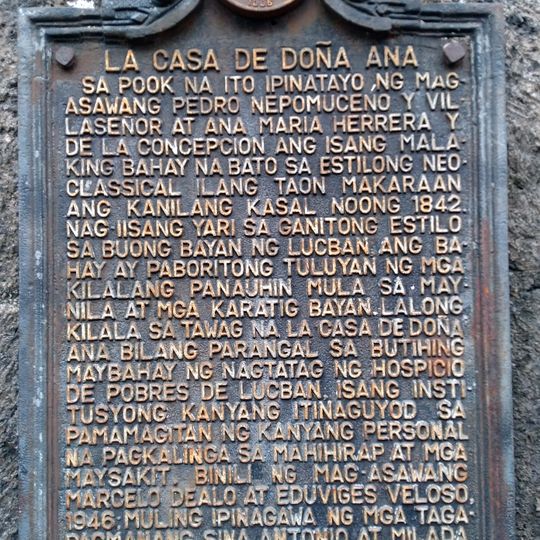 La Casa de Doña Ana historical marker