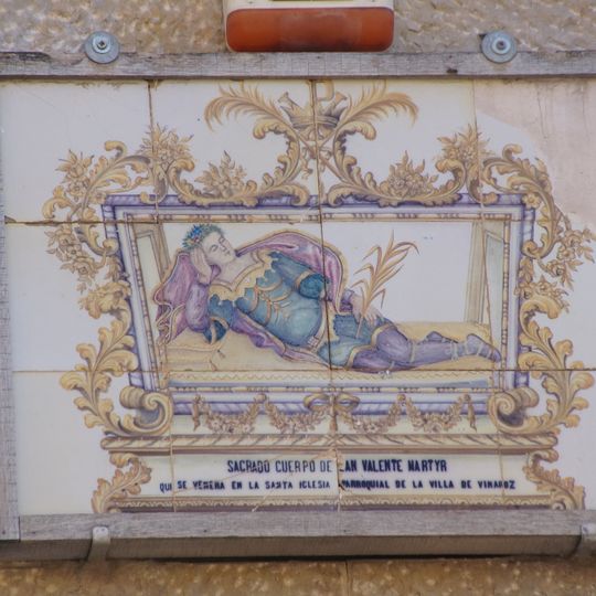 Ceramic panel of Saint Valens