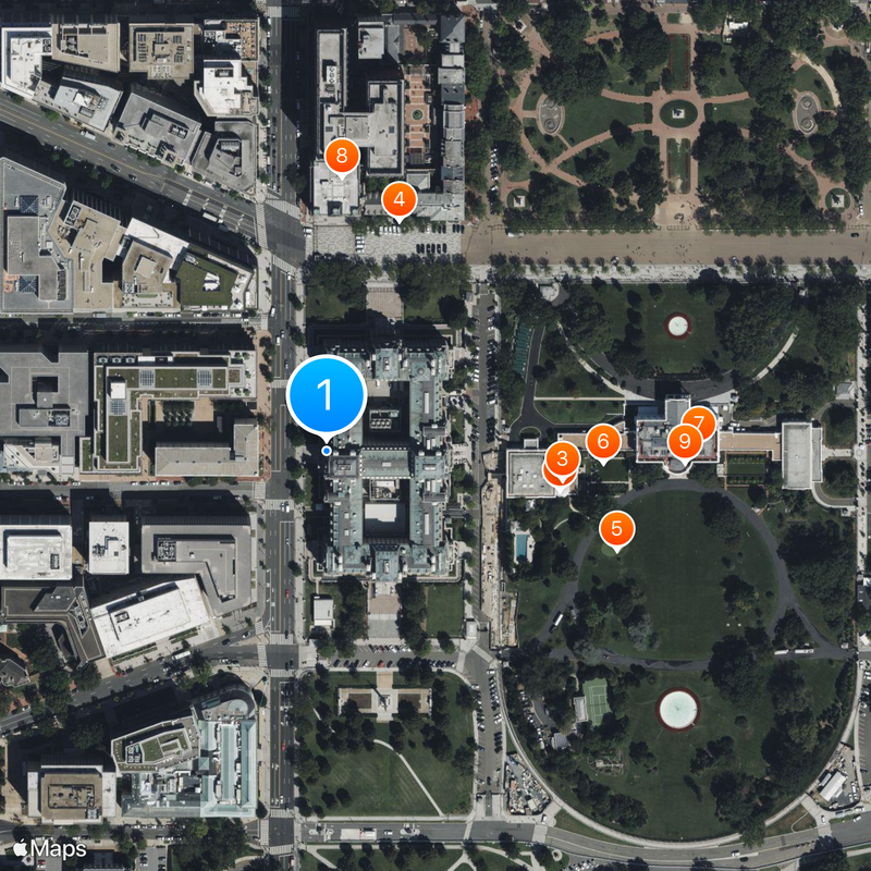 Eisenhower Executive Office Building Mapa