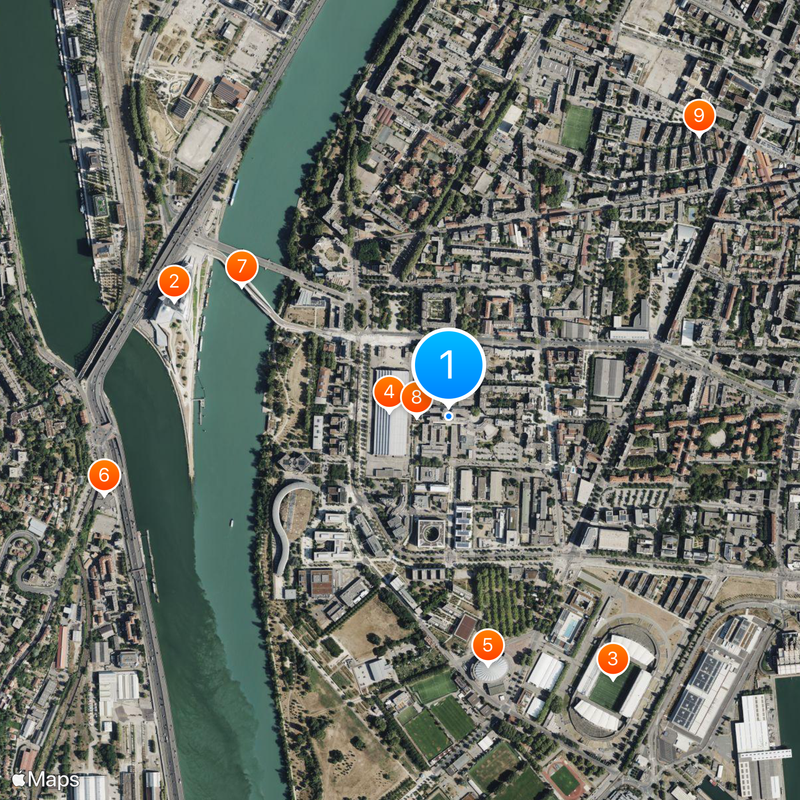 École Normale Supérieure de Lyon Map