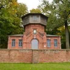 Pumping station and water tower in palace complex in Puławy