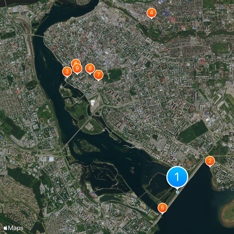 Irkutsk Hydroelectric Power Station Map
