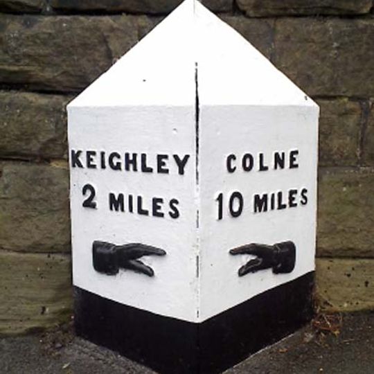 Milepost On North Side Of Junction With Apsley Road