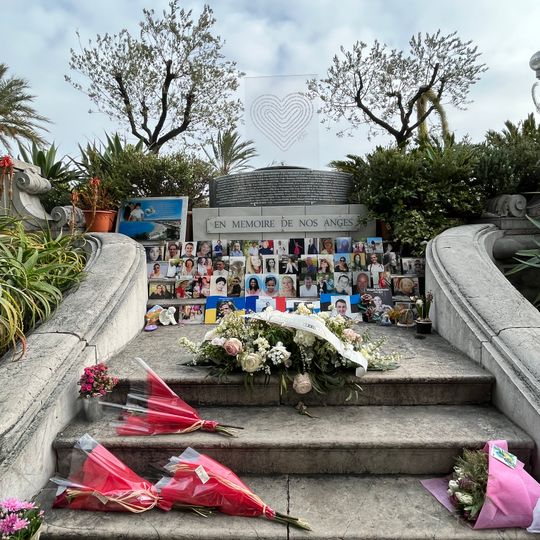 Mémorial aux victimes de l'attentat du 14 juillet 2016 à Nice