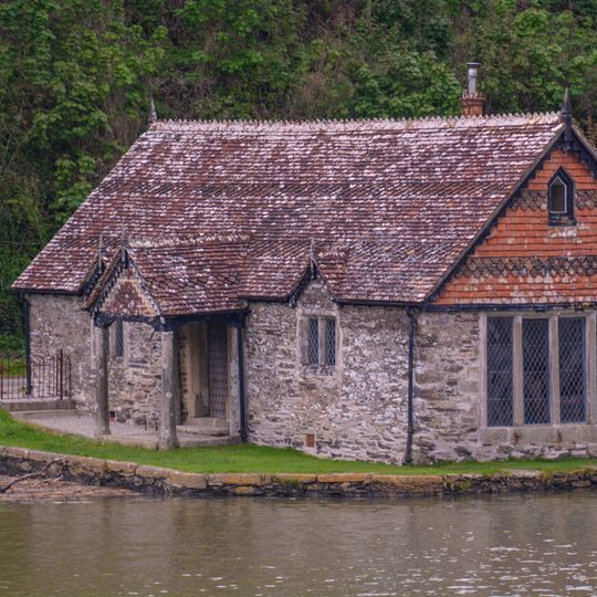 Bathing House At Pentillie Quay And Quay
