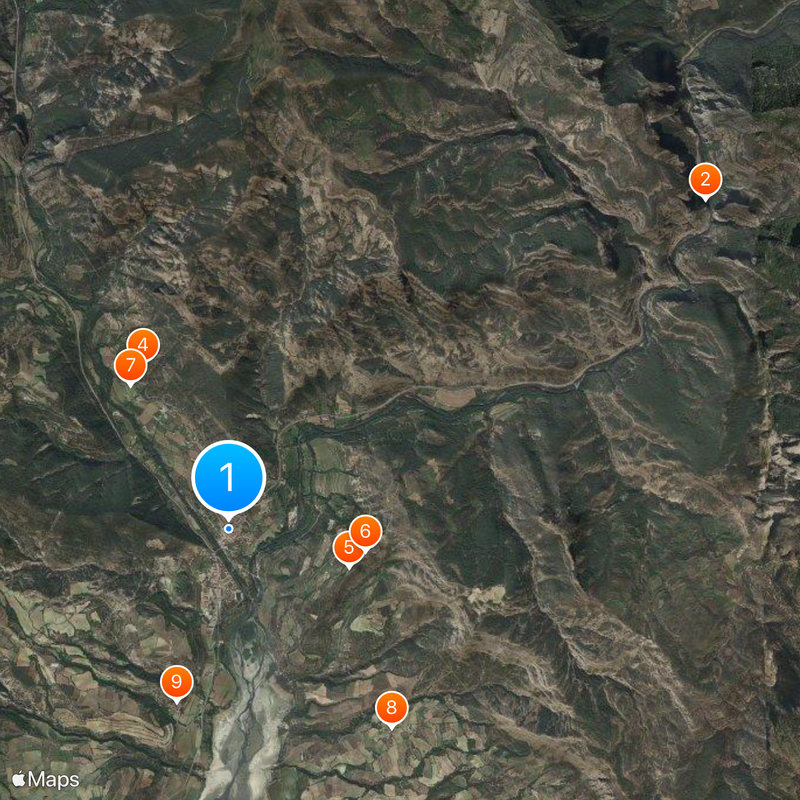 La Pobla de Segur Mappa