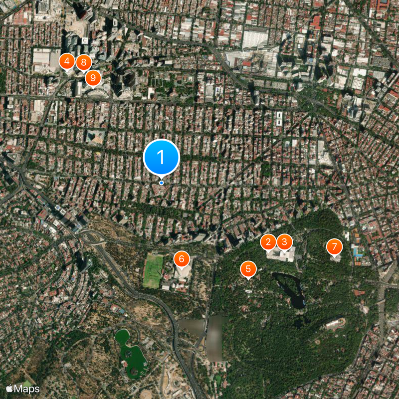 Avenida Presidente Masaryk Map