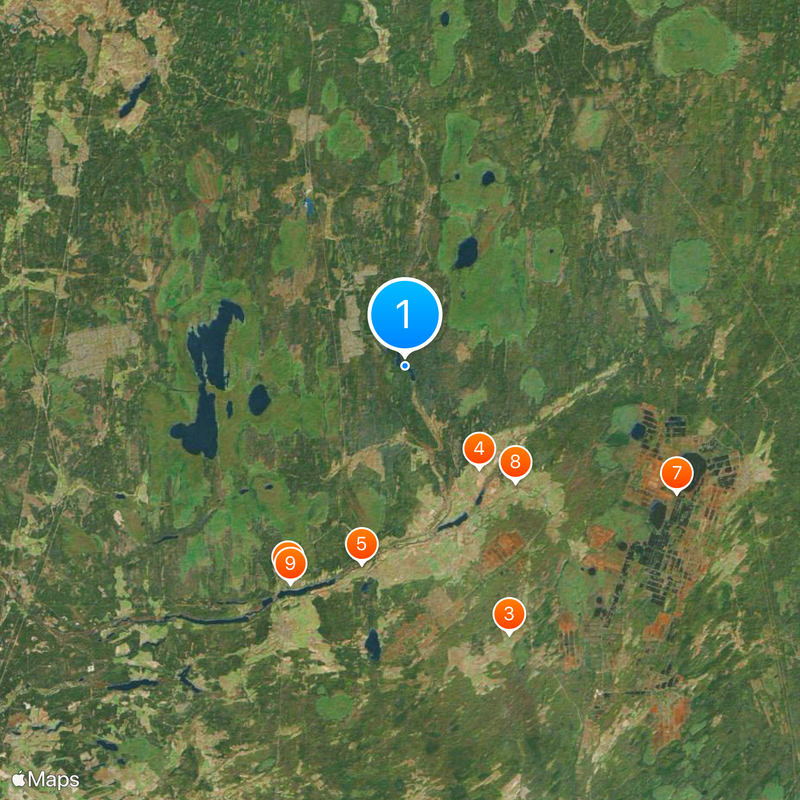 Oredezh Map