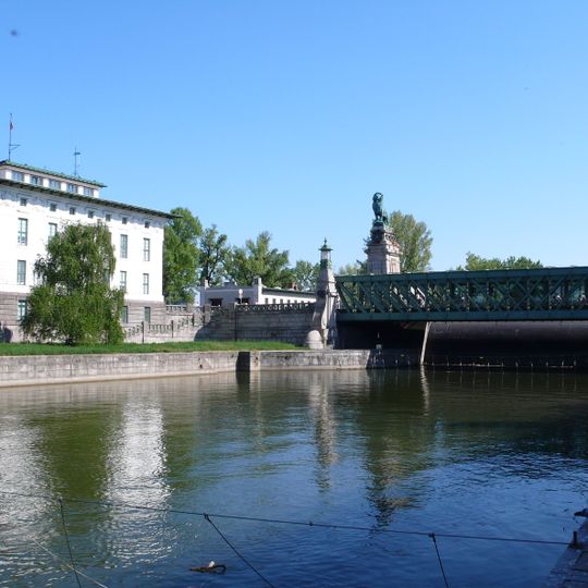 Straßenbrücke, Josef von Schemmerl-Brücke und Wehranlage Nußdorf