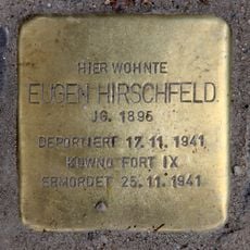 Stolperstein dedicated to Eugen Hirschfeld