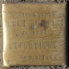 Stolperstein dedicated to Kurt Gumpert